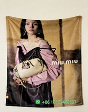Miumiu Throw Blankets